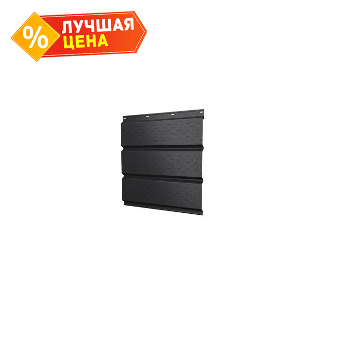 Софит металлический полная перфорация 0,45 Drap ST с пленкой RAL9005 черный
