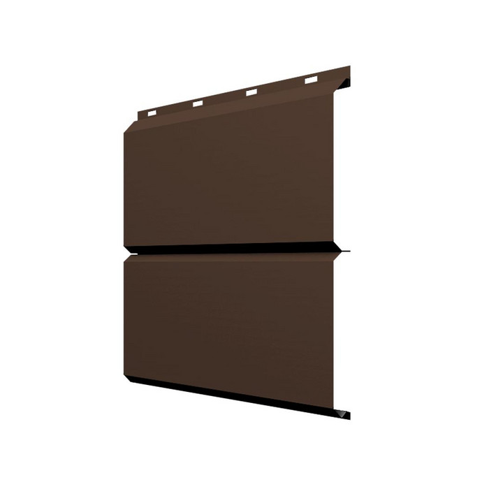 Софит ЭкоБрус без перфорации 0,345 Grand Line 0,45 PE-Double RAL8017 шоколад