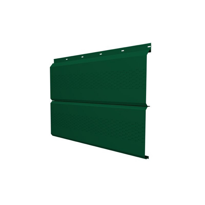 Софит ЭкоБрус с перфорацией 0,345 Grand Line 0,45 PE RAL6005 зеленый мох